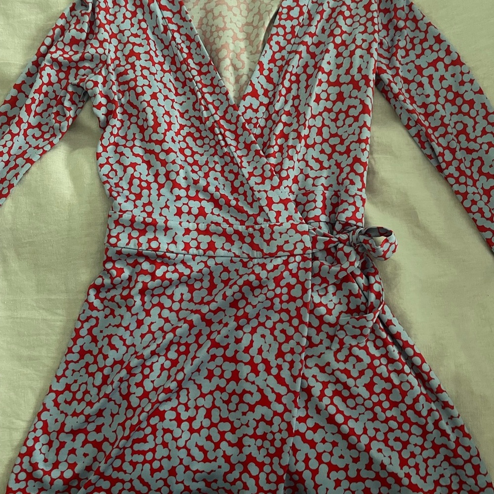 DVF wrap romper skort size 10